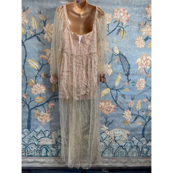 Free People One Ensley Glitter Maxi Dress - Picture 5 of 6